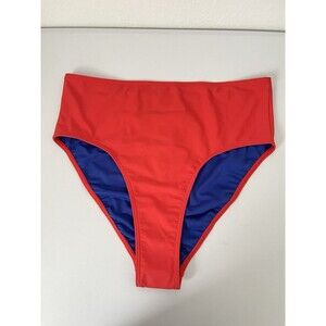 adidas High-Waist Bikini Bottom Swimwear Bright Red‎ NWT Size XL